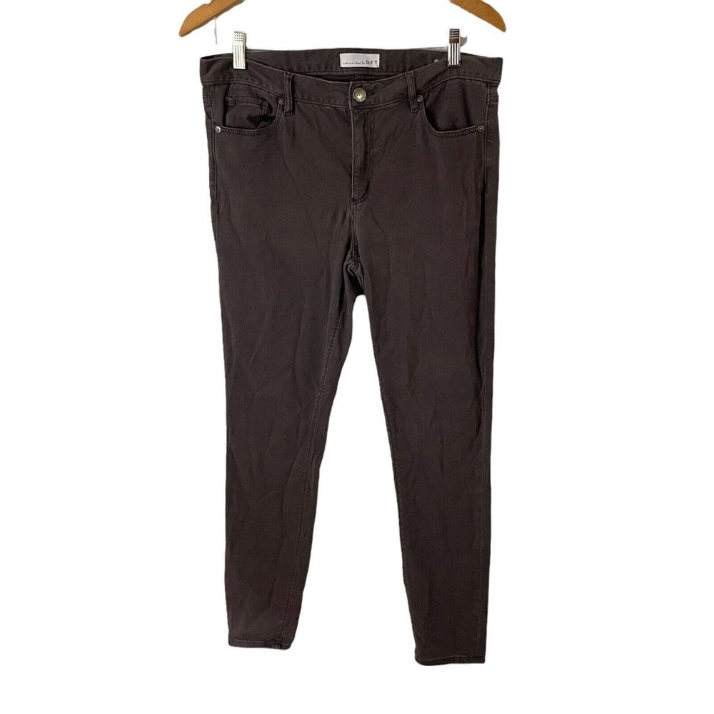 LOFT Women’s Solid Gray Legging Pants Size 30 10